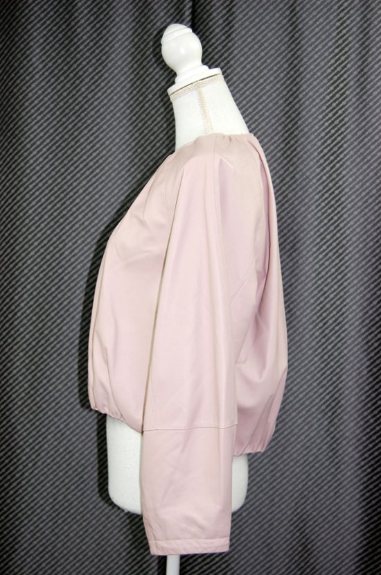 ラムレザー　ワイドスリーブジャケット画像