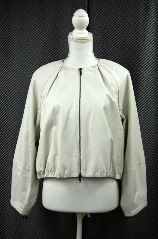 ラムレザー　ワイドスリーブジャケット画像