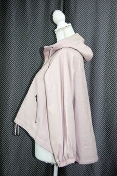 ラムレザー　ハイローヘムフーディージャケット画像