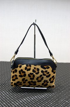 ハラコ＆イタリアンカーフ　3wayポーチバッグの画像