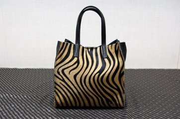 ハラコ＆イタリアンカーフ　3wayハンドバッグの画像