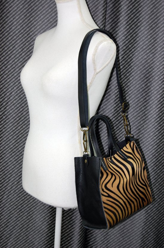 ハラコ＆イタリアンカーフ　3wayハンドバッグ画像