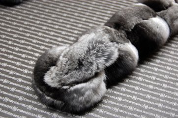 チンチラ　ダブルフェイスマフラー画像