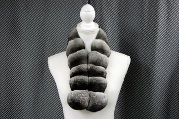 チンチラ　ダブルフェイスロングマフラー画像