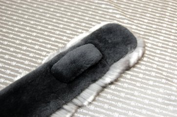 ブラックベルベットチンチラ＆ヌートリア　ダブルフェイスロングマフラー画像