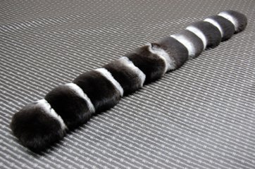 ブラックパールチンチラ　ダブルフェイスマフラー画像