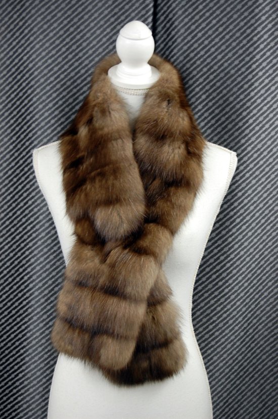 ロシアンセーブル　ロングマフラー画像