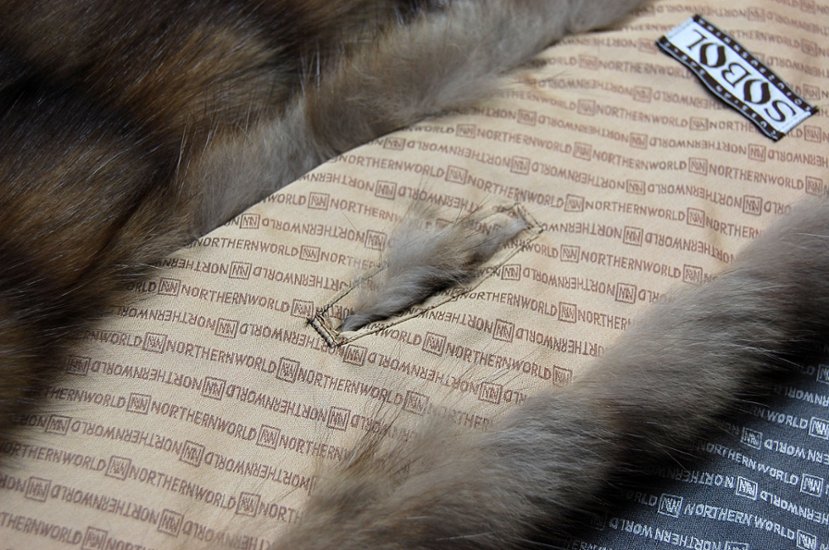 ロシアンセーブル　ロングマフラー画像