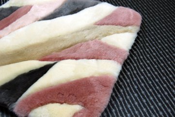 刈毛ムートン　座布団クッション画像