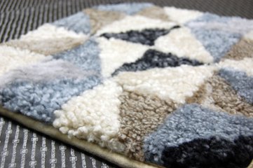 ムートン　クリンプ座布団クッション画像