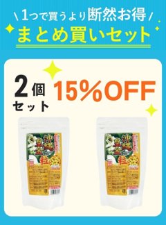 【秋キャン】 沖縄皇金ウコン粒（2200粒）2袋セット 【15%OFF】画像