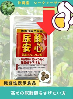 尿酸安心 15g（250mg×60粒）の画像