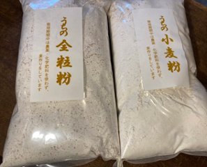 小麦粉（定方農園　中力粉・450g）の画像