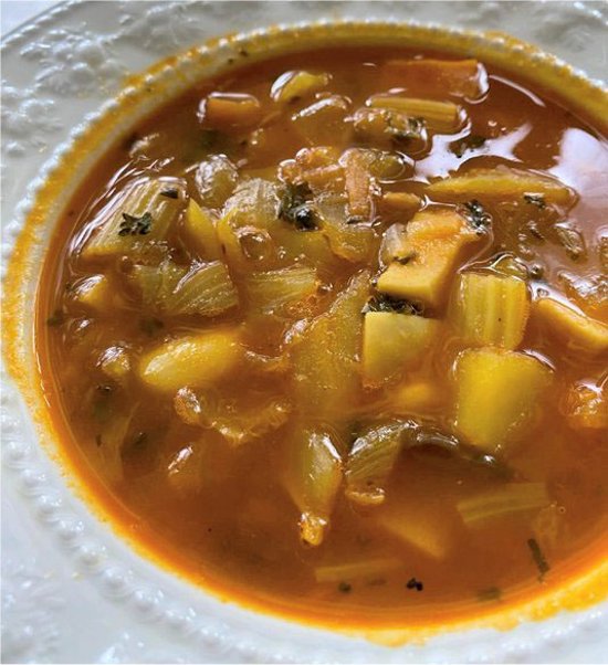 イランの野菜スープ画像