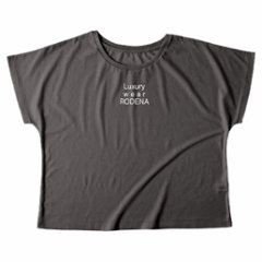 RODENA women's tops t-shirt charcoal 0028の画像