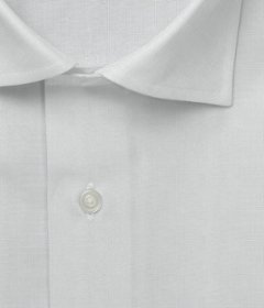 ☆半袖☆ 【Organic Cotton】【Leggiuno】ホワイト オックスフォード 無地 ドレスシャツの画像