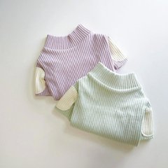 LASTグリーンLサイズのみ)Daily Patch Rib Neck Topsの画像