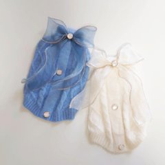 LASTホワイトSのみ)organza ribbon knitの画像