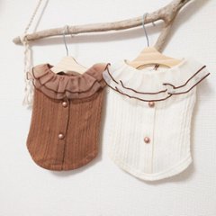 frill lace ノースリーブトップスの画像