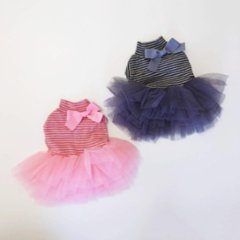 Baby stripe tutu dress画像