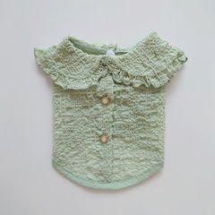 ruffled collar sleeveless blouse画像