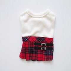 tartan check skirt one-pieceの画像