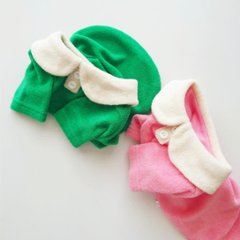 towel terry collar topsの画像