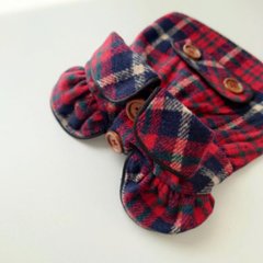 wool plaid coatの画像