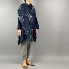 藍染シルクストール　Hishigata画像