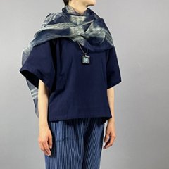 藍染シルクストール Xの画像