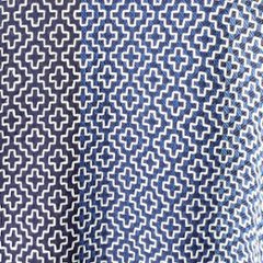 【遠州木綿】藍染め刺し子織り　羽織コート　カツオ縞ベース画像