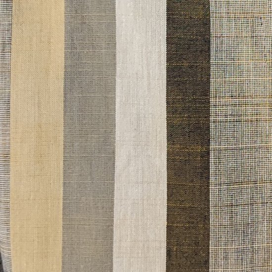 【遠州綿紬】オフタートルロングチュニック　重ね縞　百舌（もず）画像