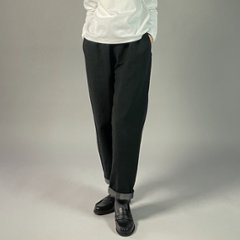 【遠州綿紬】綿麻ストレートパンツ　あらし黒の画像