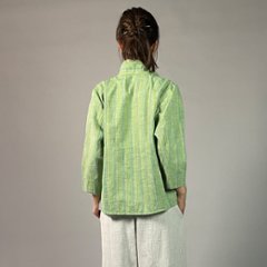 【遠州綿紬】レギュラーブラウス　七分袖　踏青（とうせい）画像