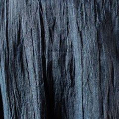 【近江ちぢみ】麻100％　フレンチ袖ワンピース　鉄紺画像
