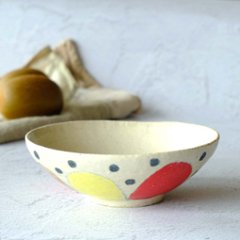 花柄丸鉢の画像