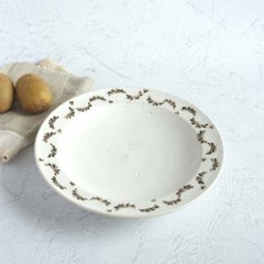 泥白からくさリム皿の画像