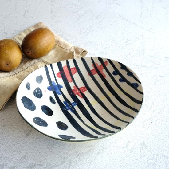 ６寸丸深絵皿画像