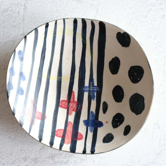 ６寸丸深絵皿画像