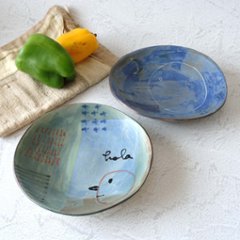 5寸丸深絵皿の画像