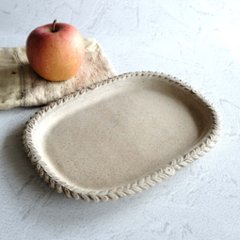 縁取り長四角皿の画像