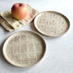 鳥・花模様皿の画像