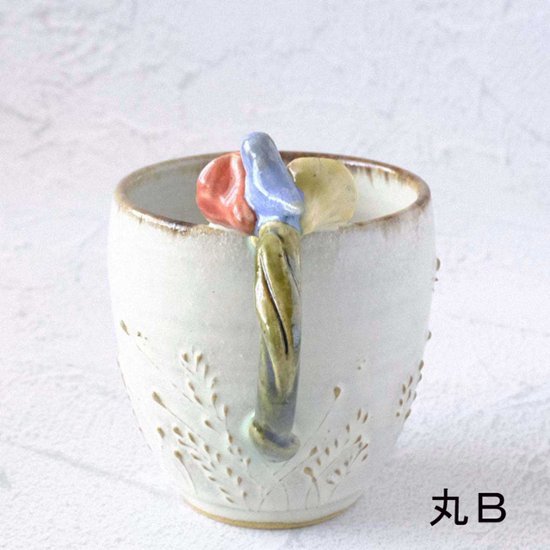 お花取手マグ画像