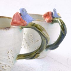 お花取手マグ画像