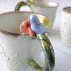 お花取手マグ画像