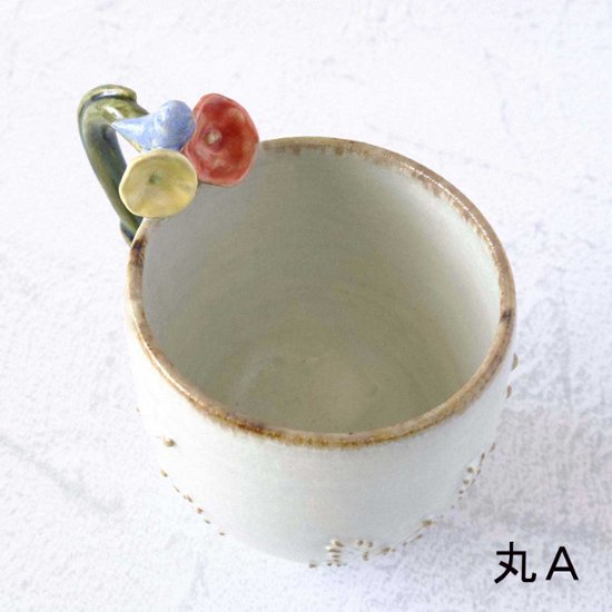 お花取手マグ画像