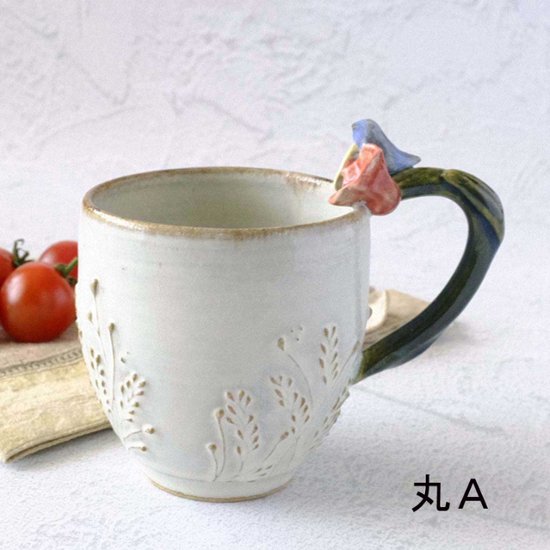 お花取手マグ画像