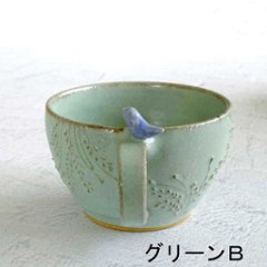 小鳥のスープカップ画像