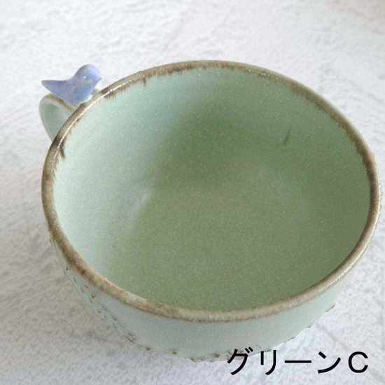 小鳥のスープカップ画像
