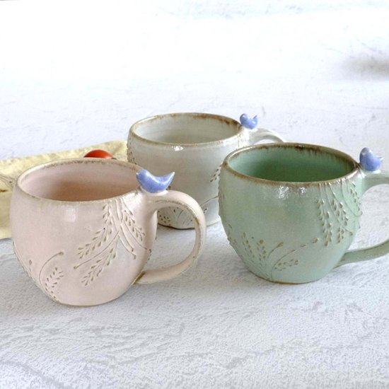 小鳥のマグカップ画像